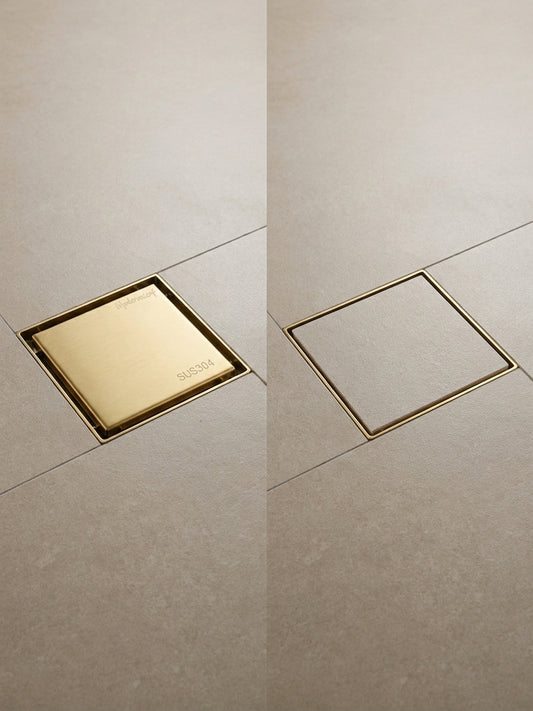 Rejilla 10x10 invisible Dorada
