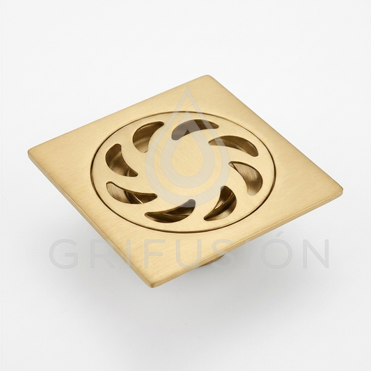 Rejilla 10 x 10 Dorada