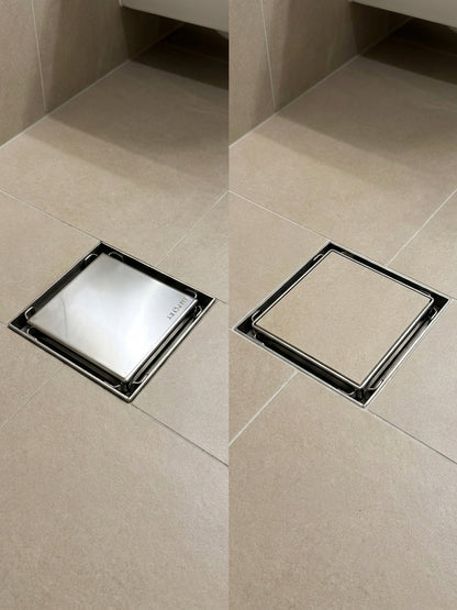 Rejilla invisible 10x10 acero